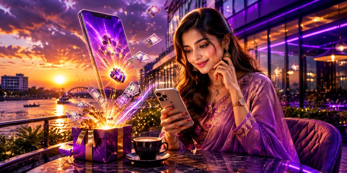 বগুড়ায় নিয়ন আলোয় মোবাইল ক্যাসিনো রাতের দৃশ্য