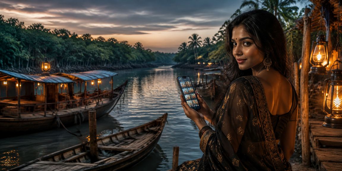 সুন্দরবনের সৈকতে মোবাইল ক্যাসিনো ব্যবহার